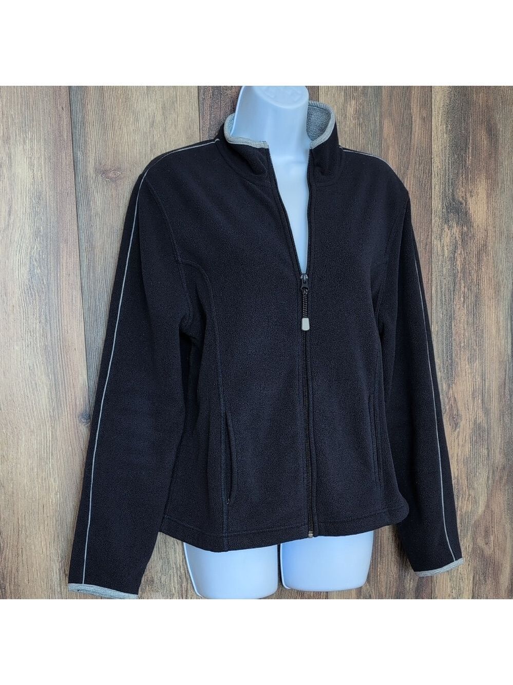 SJB Active by St John's Bay Navy Teddy Jacket L                        D465
